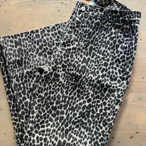 Black & White Leopard Print Jeans